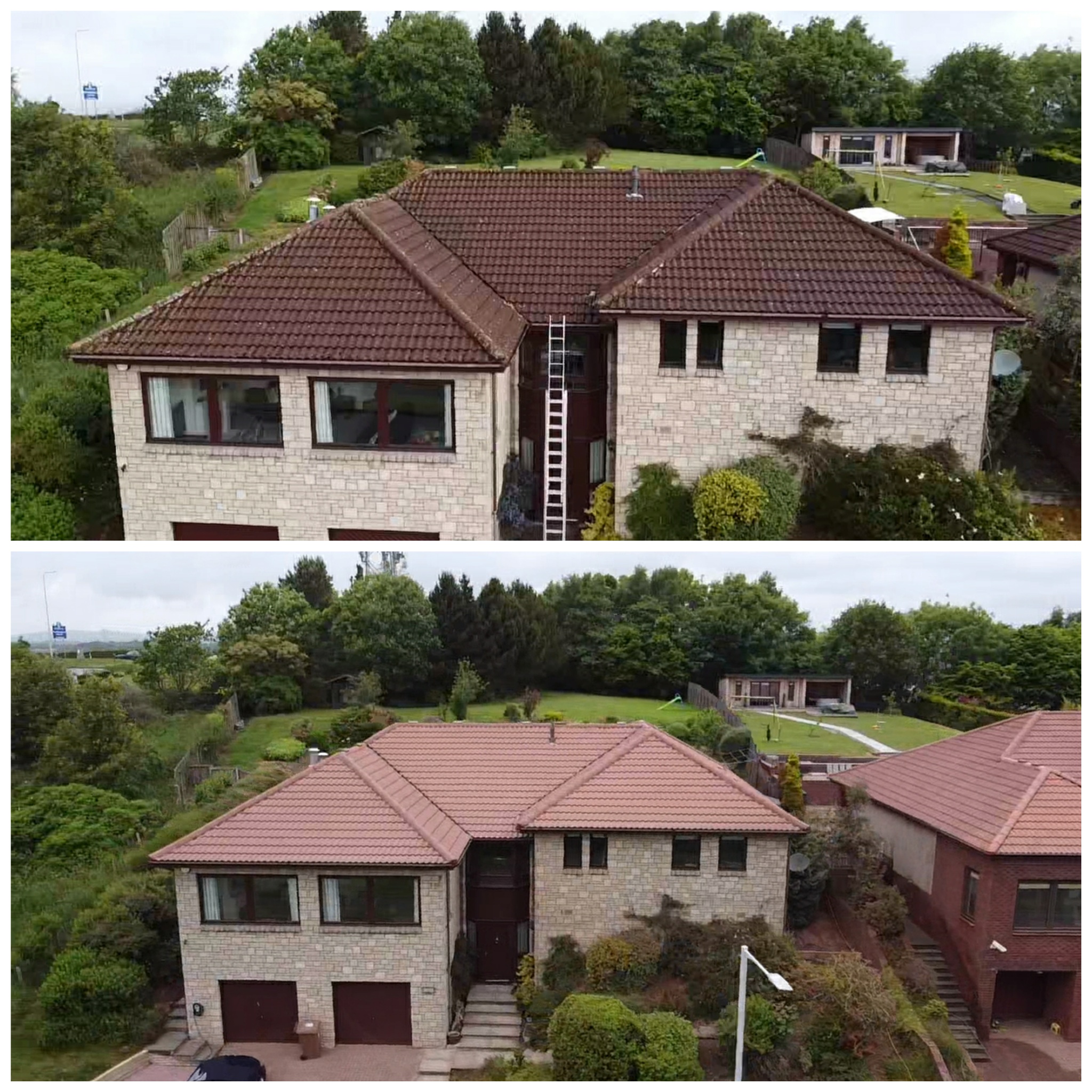roof cleaning, moss removal