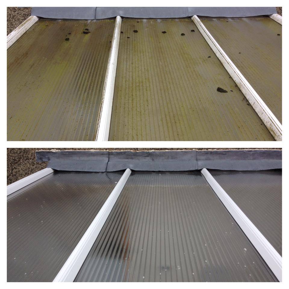 Conservatory cleaning transformation in Edinburgh Professional exterior conservatory cleaning in Edinburgh