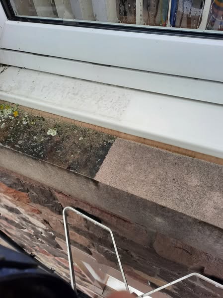 Dirty surface cleaned by pressure washing in Fife Exterior surface restored through pressure washing in Fife