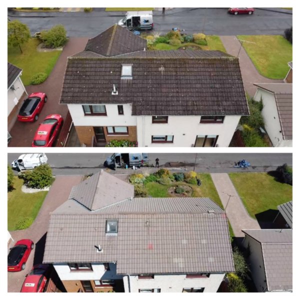 roof cleaning, moss removal