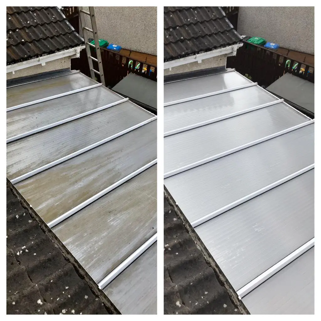 Conservatory cleaning results in Edinburgh