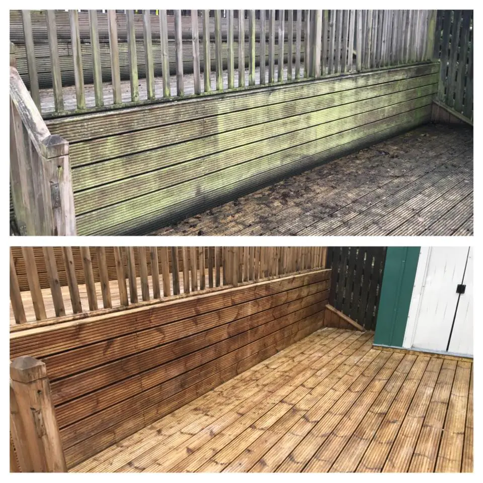 Deck restoration after cleaning in Fife