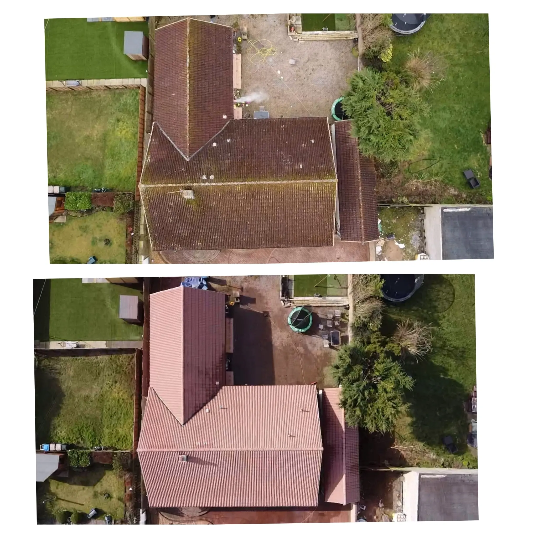 Roof cleaning results in Dundee